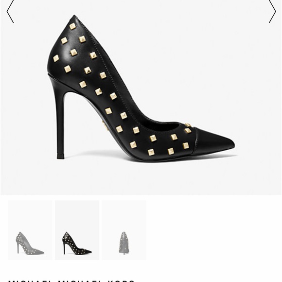 Michael Kors Keke Toe Tap Cap Studs Shoe ✨brand new✨new without box - Picture 3 of 10